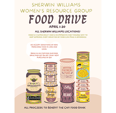 Sherwin Williams Food Drive