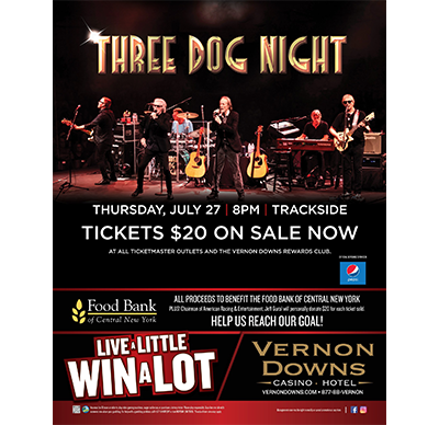 Vernon Downs Summer Benefit Concert: Three Dog Night